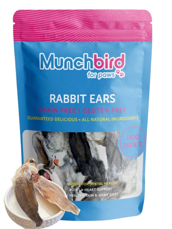 Rabbit Ears Dog Treats l 9 12 pieces 15.99 Munchbird